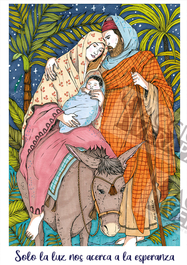 Modelo 1 de postal solidaria - de Ana Jarén