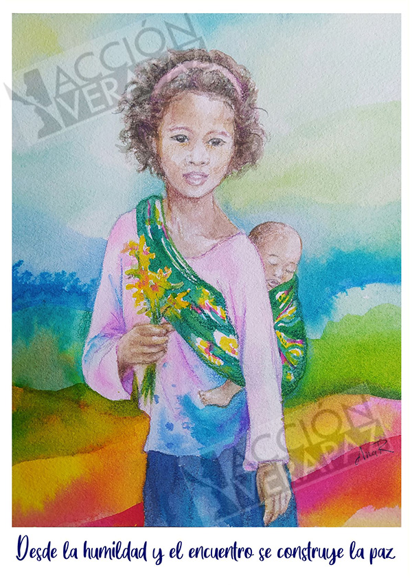 Modelo 3 de postal solidaria - de Ana Rodríguez