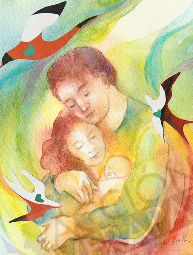 Modelo 2 de postal solidaria 2025 - de Ana Rodríguez