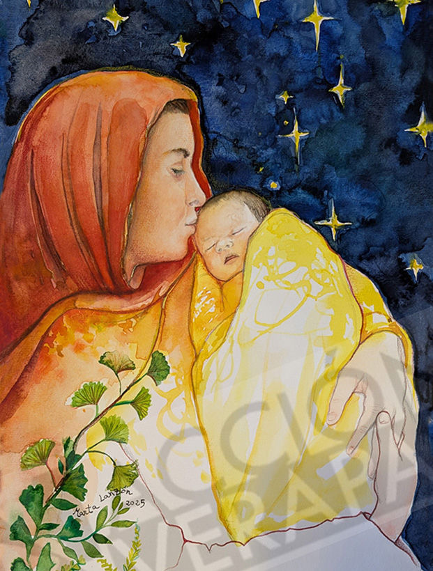 Modelo 4 de postal solidaria 2025 - de Marta Lanzón