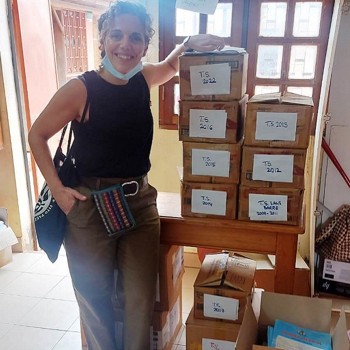 Nuestra voluntaria María, en Camerún