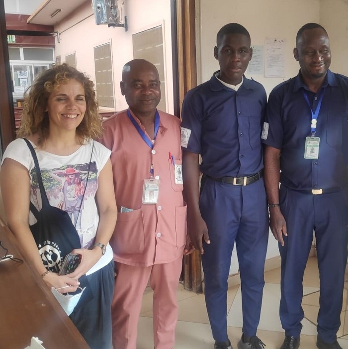 Nuestra voluntaria María, en Camerún