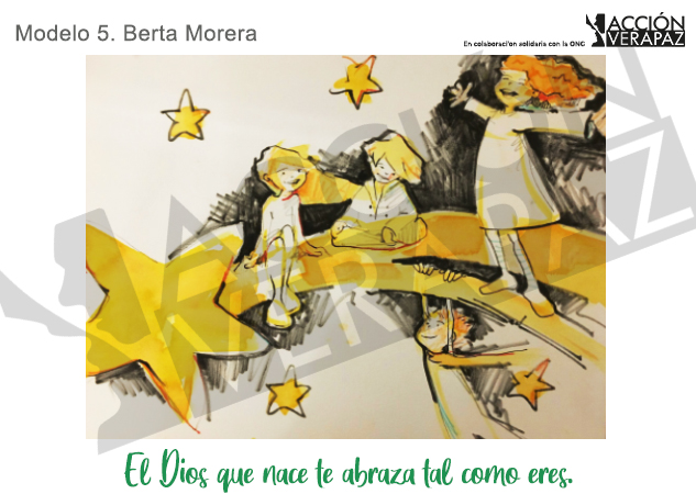Postal de Navidad Solidaria de Berta Morera